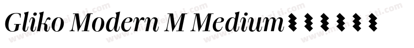 Gliko Modern M Medium字体转换